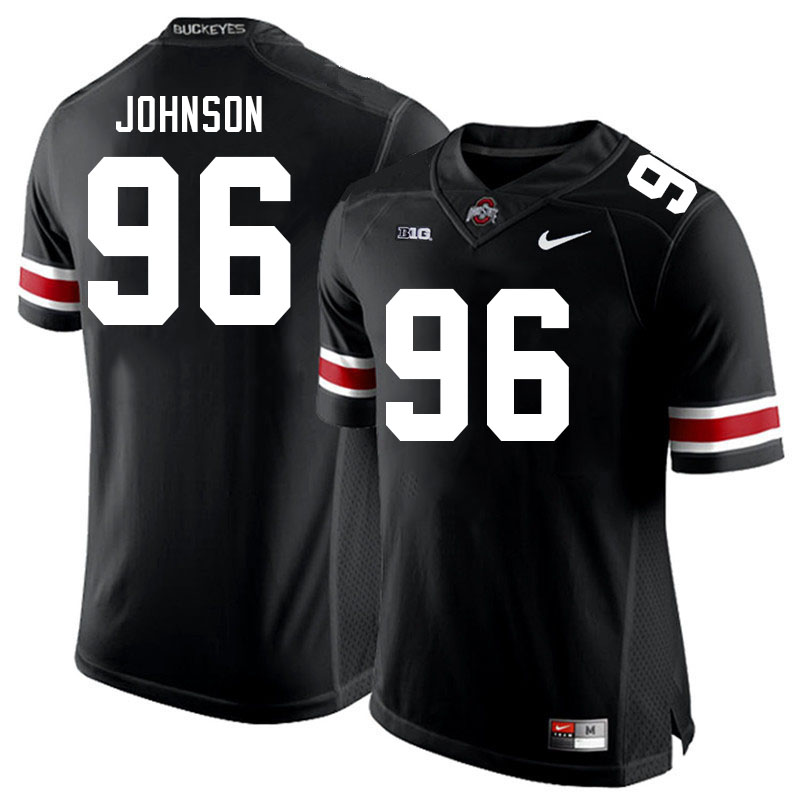 Men's Ohio State Buckeyes #96 Collin Johnson Black Authentic College Stitched Football Jersey 23QR043RC